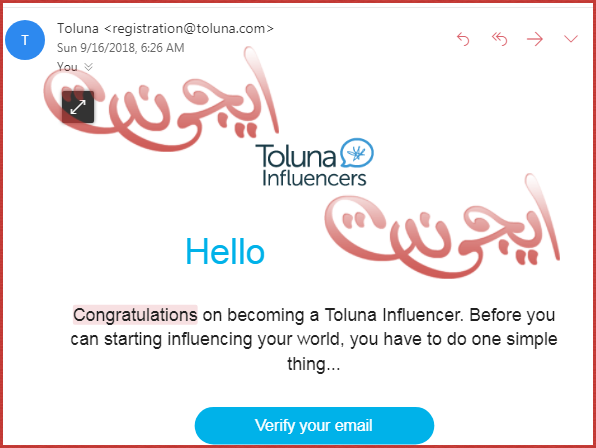 شرح الربح من موقع Toluna