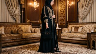 تنسيق شنطة ميو ميو أركادي السويدية مع العباية السعودية