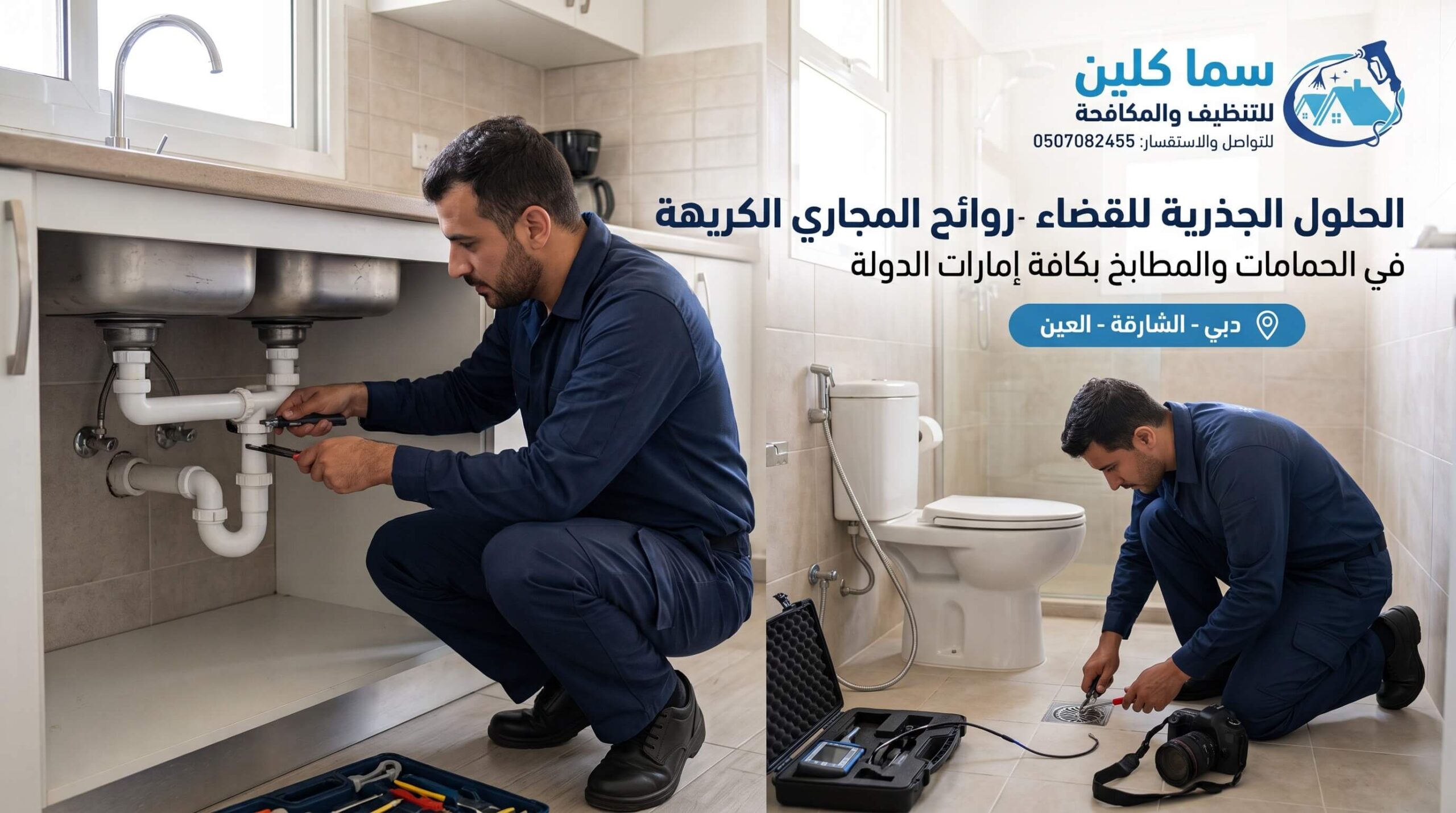 القضاء على روائح المجاري